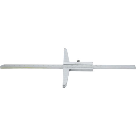 Tiefenmessschieber aus Edelstahl, matt verchromt, gut ablesbare Skala, Messbereich 0-200 mm / 0-7,9 Zoll, Messinstrument. (1/5)