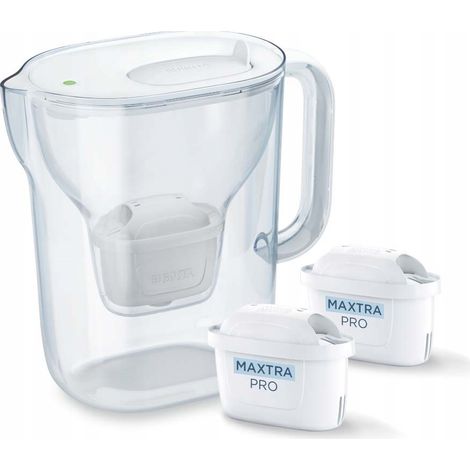 Dzbanek filtrujący brita style essential+2 wkłady maxtrapro pp (2,4l biały) (1/4)