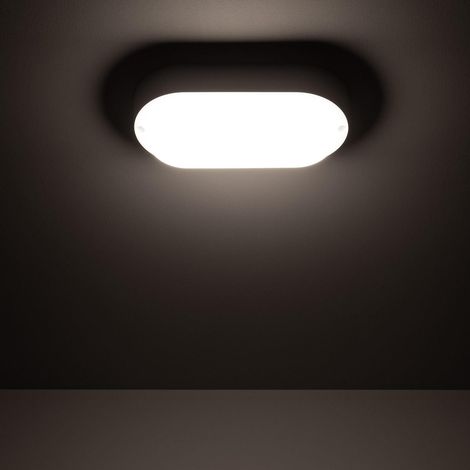 Plafonnier LED Extérieur Ovale 15W  White IP65 85x173 mm  4000K Blanc neutre