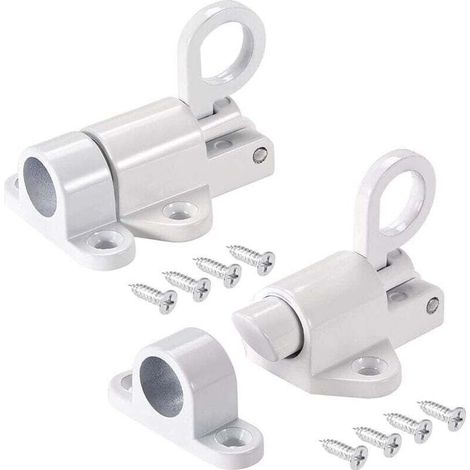 2 Pièces Automatique Verrou Porte,Alliage D'Aluminium Boulon Ressort,Aluminium Verrou Porte,Loquet Boulon Rebond,Avec Vis,Convient Aux Fenêtres,Portes En Bois,Portes Cour,Portes D'Armoires (1/4)