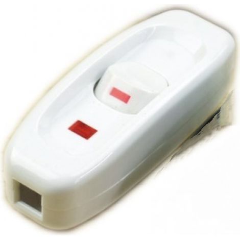 Cordon Commutateur Avec, Basculante Pour Lampe, Cordon Interrupteur, Interrupteur de Lampe, Inline on/Off Interrupteur, 2 Pièces 250V 10A Inline ON/OFF Table Lampe de table Cordon Commutateur (1/4)