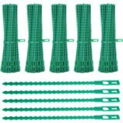 Lot de 600 Attaches de Plantes, 23CM Attaches de Jardin Réglable Liens de Serrage en Plastique pour Jardin Flexible, Attache Tomates de Câble de Jardin pour Aider à Soutenir Les Plantes