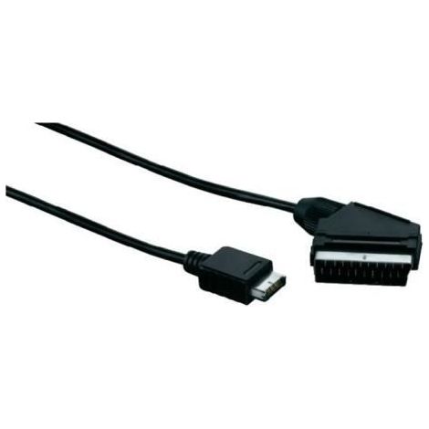 Câble RVB/Péritel - HAMA - PS2 - 1,8 m - Fiche multi-AV 12 pôles - Noir