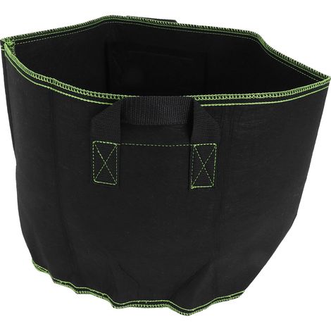 Sac de culture de 5 gallons, noir, en tissu non tissé, pot de plantation pour légumes et fleurs avec poignées