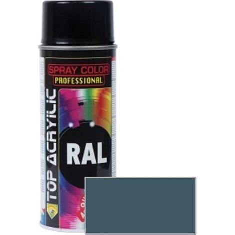 esmalte en spray acrílico. aerosol. interior y exterior. ral 7031 - top acrylic (1/2)