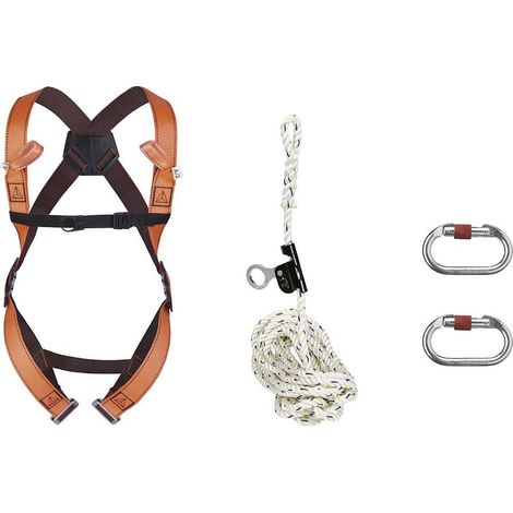 Delta Plus ELARA170XX kit anticaduta da tetto taglia XL/XXL arancione