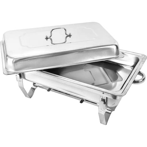 Fuente calentadora, acero inoxidable, capacidad de 9 litros, color plata. (1/2)