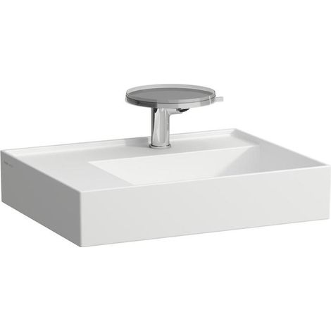 LAUFEN Kartell Waschtisch, Ablage links, 2 Hahnlöcher, ohne
