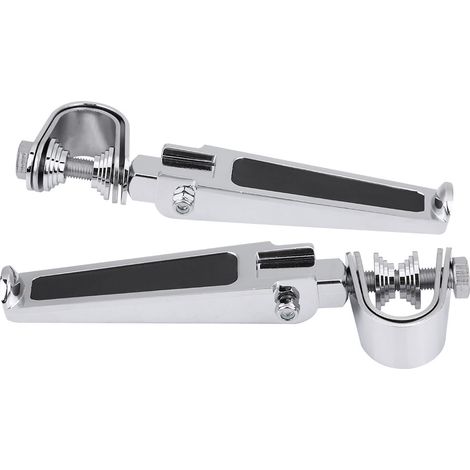 Motorradfußrasten mit Motorschutzbügelklemmen für Motorräder mit 1" bis 1-1/4"-Motor (1/5)