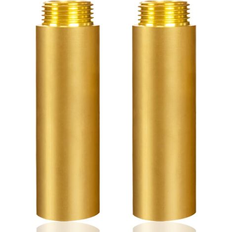 Lot de 2 Rallonges de Robinet en Laiton 3/4" x 100 mm, DN20 IG x AG pour Eau Potable et Installation de Chauffage (1/5)