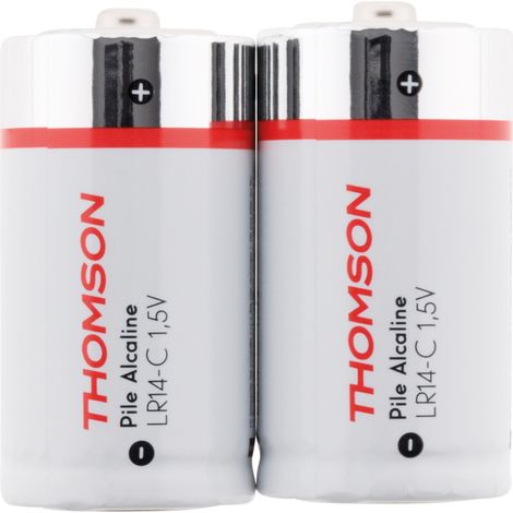 Pack de 2 piles alcalines LR14 C 1,5V - Thomson