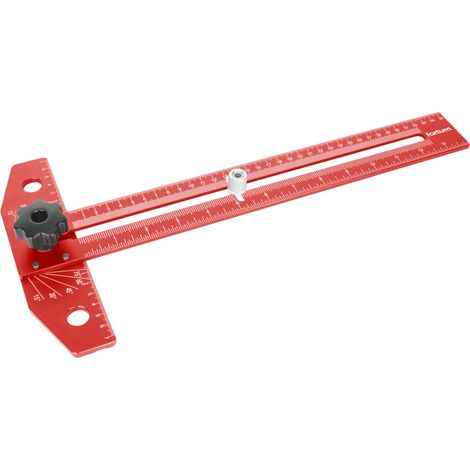 FORTUM T-Lineal, multifunktional, 350 x 190 mm 4784110 (1/4)