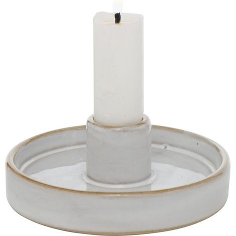 Runder Kerzenhalter aus Porzellan 4 cm MARIMA