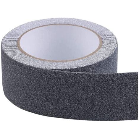Bande Antidérapante Adhésive, Forte Adhésif, Ruban Autocollant Anti-Dérapante, Pour Intérieur Et Extérieur, Pour La Sécurité Au Travail Et La Maison. Bande Sécurité, 5 Cm X 5 M,Noir