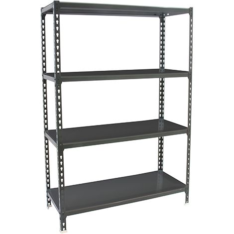 Simonrack Étagère métallique anthracite 4 étagères robustes (1/5)