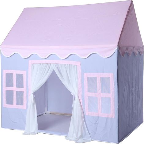 Tente de Jeu d'intérieur pour Enfants : Tente de Princesse, avec Tapis rembourré, Grande Maison de Jeu, pour Filles et garçons, Tente de Jeu, Maison, Cadeau d'anniversaire (Violet) (1/2)