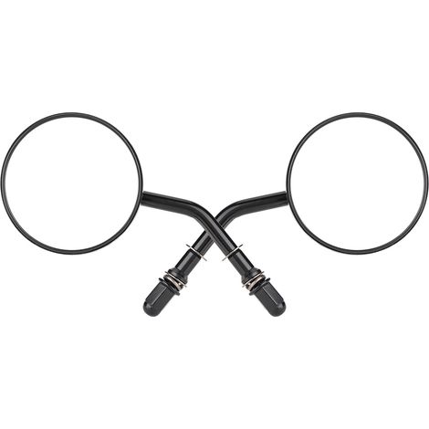 2 pièces Rétroviseur Moto Rond Modifié Miroir Réfléchissant Latéral Arrière (1/5)