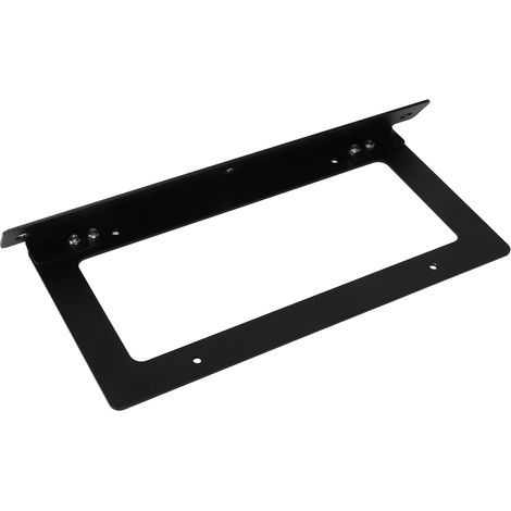 Support plaque immatriculation avant aluminium noir pour Ford Bronco 2021-2022, cadre fixation pare-chocs, kit avec vis écrous rondelles (1/5)