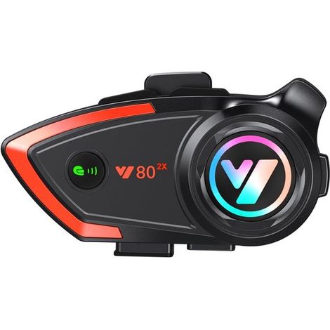 Auricolare interfono Bluetooth per casco da moto, compatibile con un'ampia gamma di caschi.
