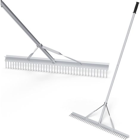 Râteau de Jardin avec tête de râteau de 91 cm de Large et Long Manche, en Aluminium avec 36 Dents, râteau à Feuilles, râteau à Gazon pour ameublir Le Sol, Entretien du Paysage (1/5)