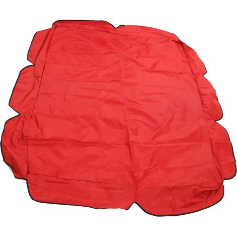 Drehbare Markise aus 210D silberbeschichtetem Oxford-Gewebe, wasserdicht und UV-beständig, für Gartenstühle, Terrasse oder Balkon, 142 x 120 x 18 cm, rot (1/5)