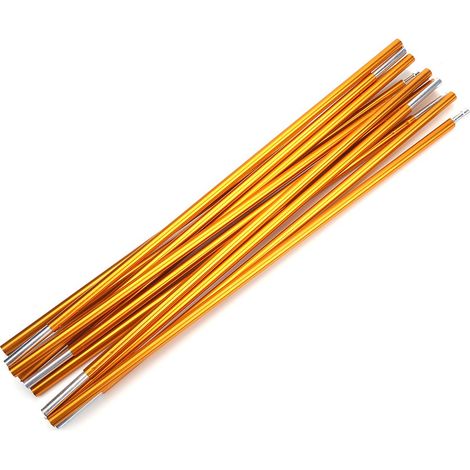 Lot de 2 arceaux de tente en alliage d'aluminium de 8,5 mm et de 4,42 m, 12 sections, pour le camping, la randonnée et les voyages. (1/5)