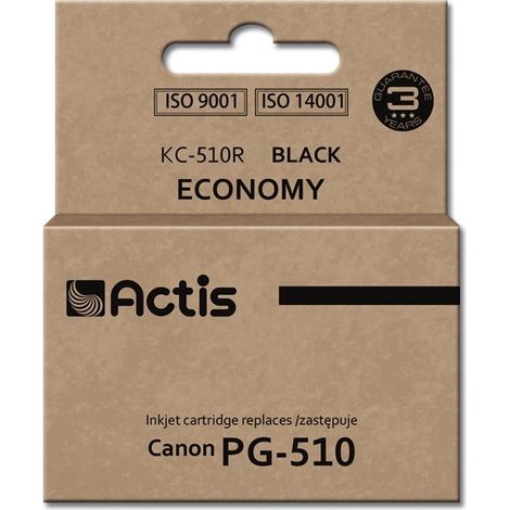 Encre Actis KC-510R (remplace Canon PG-510  Standard  12 ml  noire)