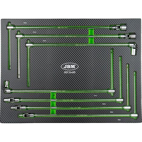 Llaves y dados jbm socket wrench set 7-19mm 7 piezas (1/3)