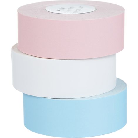 Ruban adhésif pour étiquettes thermiques continu, rouleau autocollant vierge code-barres prix nom, résistant à l'eau et déchirure, compatible MARKLIFE P11/P12/P15 et Deli Q2/Q3, maison supermarché res (1/5)