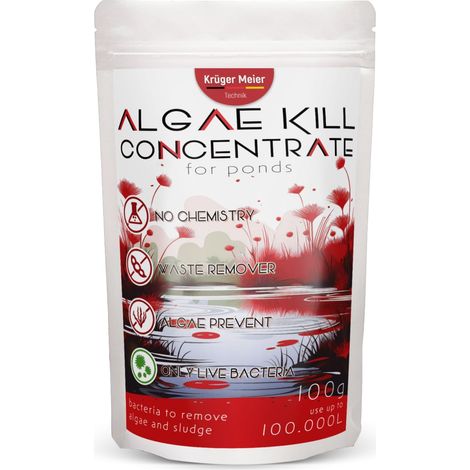 Kruger Meier Algae Kill 100g - Préparation pour les algues et les sédiments de fond des étangs