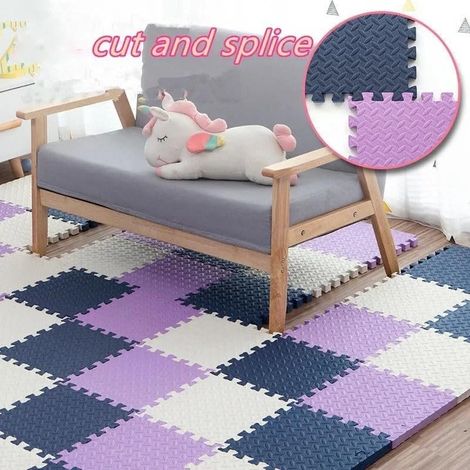 Tapis Multifonction Bébé 12 Pièces - Mousse EVA 30x30cm - Jeu, Ramper et Activités Éducatives (1/5)