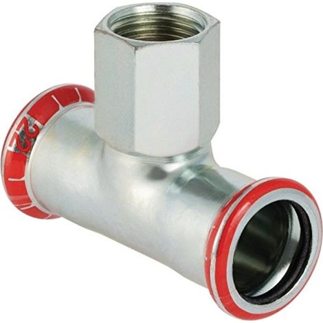 'GEBERIT MAPRESS ACE. CARBONE - TE FEMELLE DIAMÈTRE 15/15 MM 1/2 GALVANISÉ MAPRESS ACE.CARBONO
