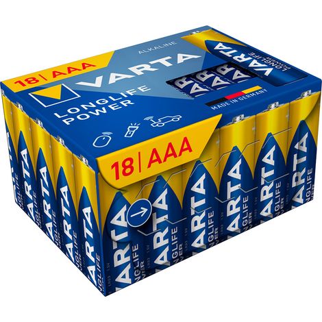 Pila alkalina longlife power cube aaa - lr03 (caja 18 uds.) ø10,5 x 44,5mm