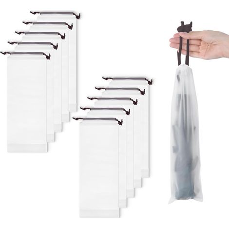 10 pièces Sacs à Parapluie humides, Housse Parapluie, Sac de rangement pour parapluie en plastique translucide pour Parapluies Pliants (33 x 13 cm) (1/5)