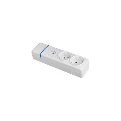 Base multipla 2 prese 2P+T 16A con interruttore luminoso serie ION