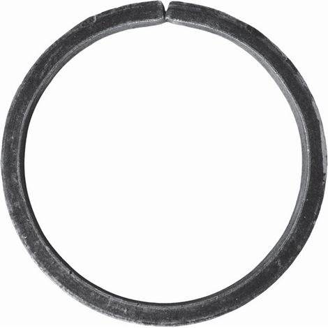 Cercle non soudé - Diamètre 100mm fer plat de 12x6mm - Fer forgé - À souder - DECO FER FORGE