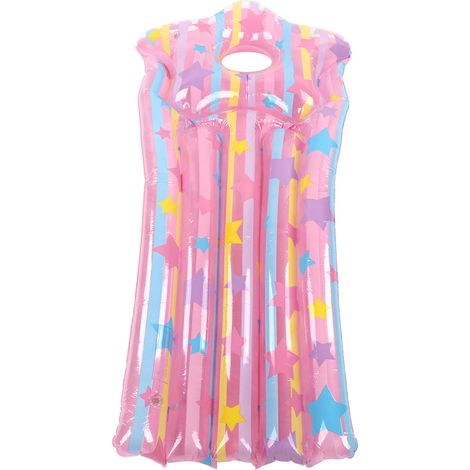 Matelas Flottant Rose pour Enfants - Piscine Gonflable 130x60cm Anti-Fuites en PVC Écologique