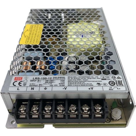 Alimentatore Switching 150W 12Vdc 12.5A Doppia Uscita LRS-150-12 MEANWELL