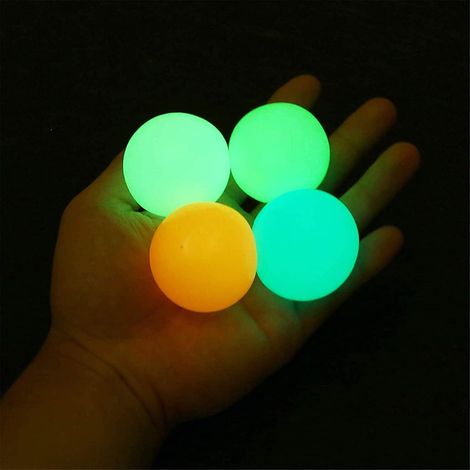 Balle Sticky Globbles qui colle au mur, jouet anti-stress à presser pour adultes et enfants (6 pièces) (1/5)