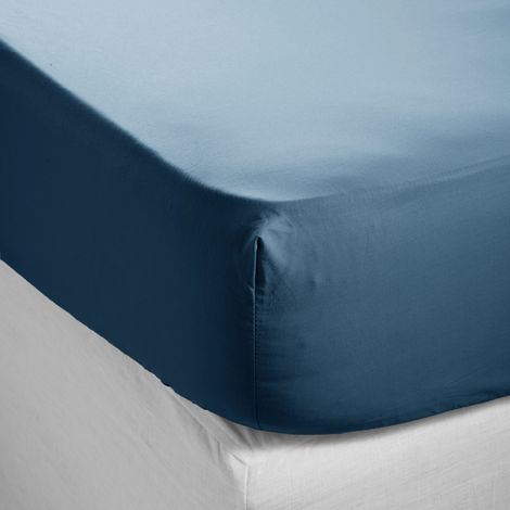 Drap Housse en Percale de coton unie CELIANE