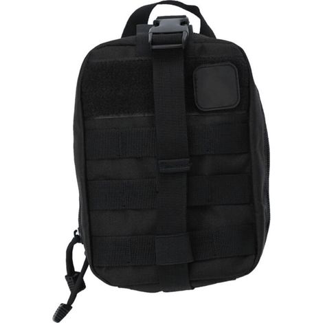 Sac de premiers secours tactiques d'extérieur Pochette d'urgence pour escalade Noir (1/4)