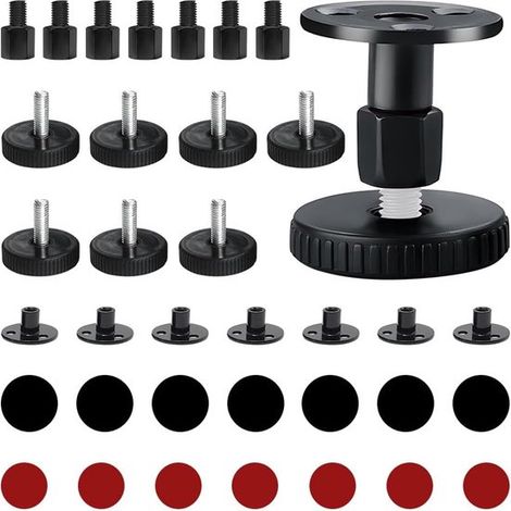 Piedini regolabili per mobili, set da 8 pezzi con cuscinetti antigraffio e antiscivolo per armadi, letti, tavoli e divani. (1/5)