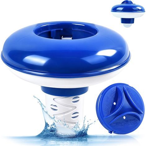 Diffuseur Chlore Piscine Distributeur de Chlore Galet Flottant Diffuseur Brome Spa Distributeur Flottant Para Piscinas, Jacuzzis, Spas, Fuentes y Parques Acuáticos (1/5)