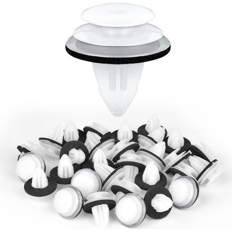 Lot de 50 clips de fixation universels pour voiture, rivets en plastique pour garniture de carrosserie, pour panneaux de portière (1/5)