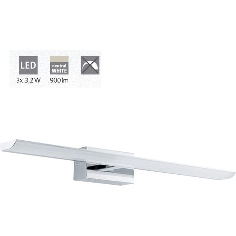 Lampe murale miroir Tabiano LED L60,5 cm - Chrome - Argent (1/4)