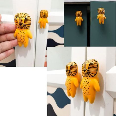 Bouton Meuble,PoignéEs Et Boutons De Tiroir Ceramique PoignéE De Meuble Porte Bouton pour La Chambre des Enfants, Lot de 8 (1/4)