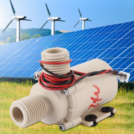 Pompe à eau de circulation 24 V 8 L/min, moteur sans balais, pompe solaire pour eau chaude/froide (1/5)