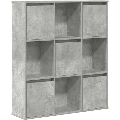 Maison Exclusive - Bücherregal Betongrau 89x24x101,5 cm Holzwerks