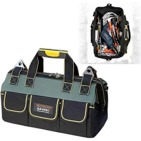 Pochette porte-outils d'électricien multifonction en tissu Oxford, 50 cm (20 pouces) (1/5)