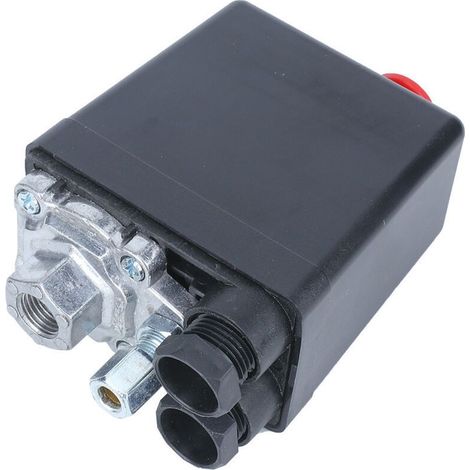 G1/4-Zoll-Druckschalter-Steuerventil für Luftkompressoren, 0,5–1,2 MPa Druck, 220 V Spannung, 1 Milliarde Zyklen Lebensdauer, 5175 psi Crezuo (1/4)